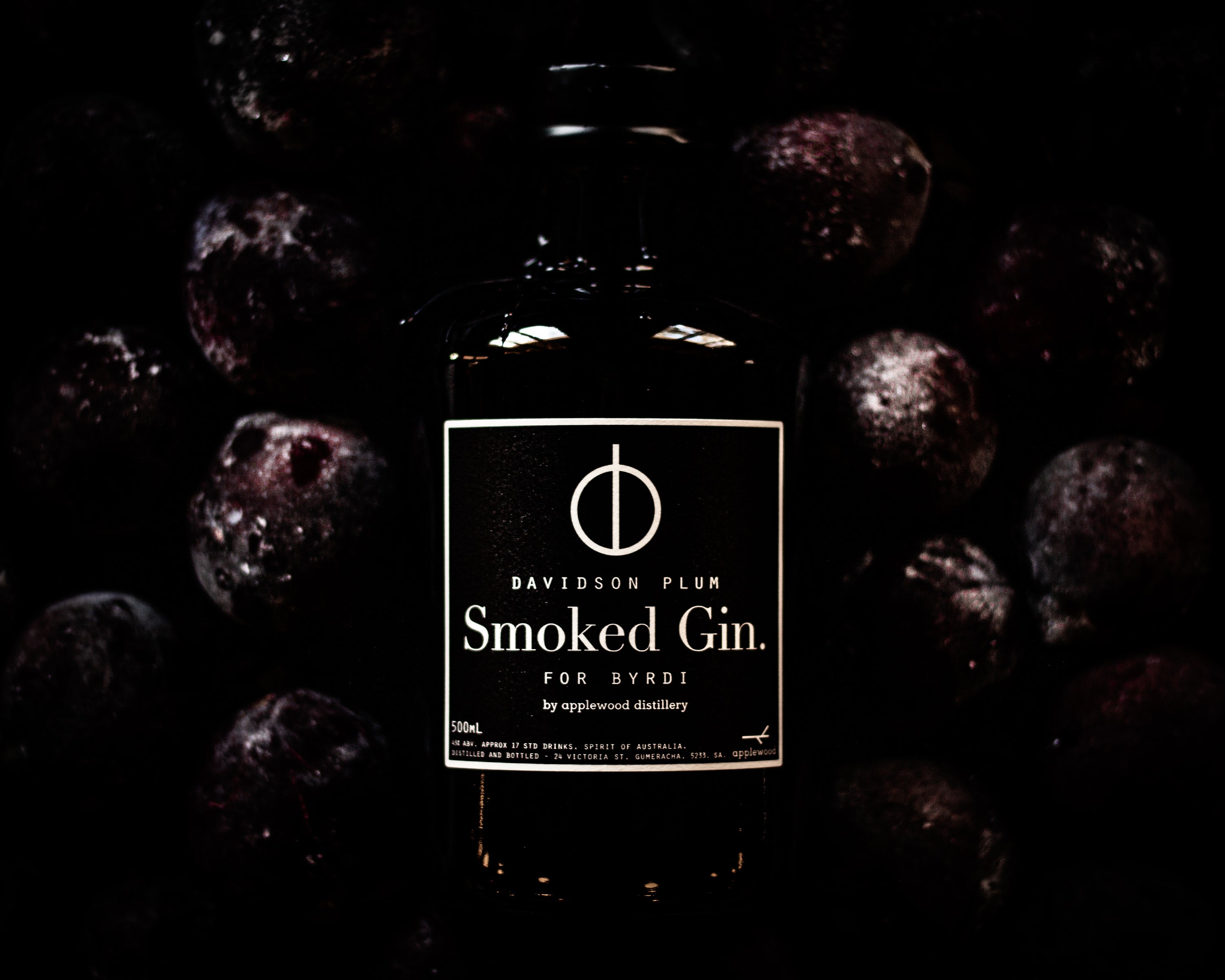 davidson plum smoked gin - Applewood Distillery