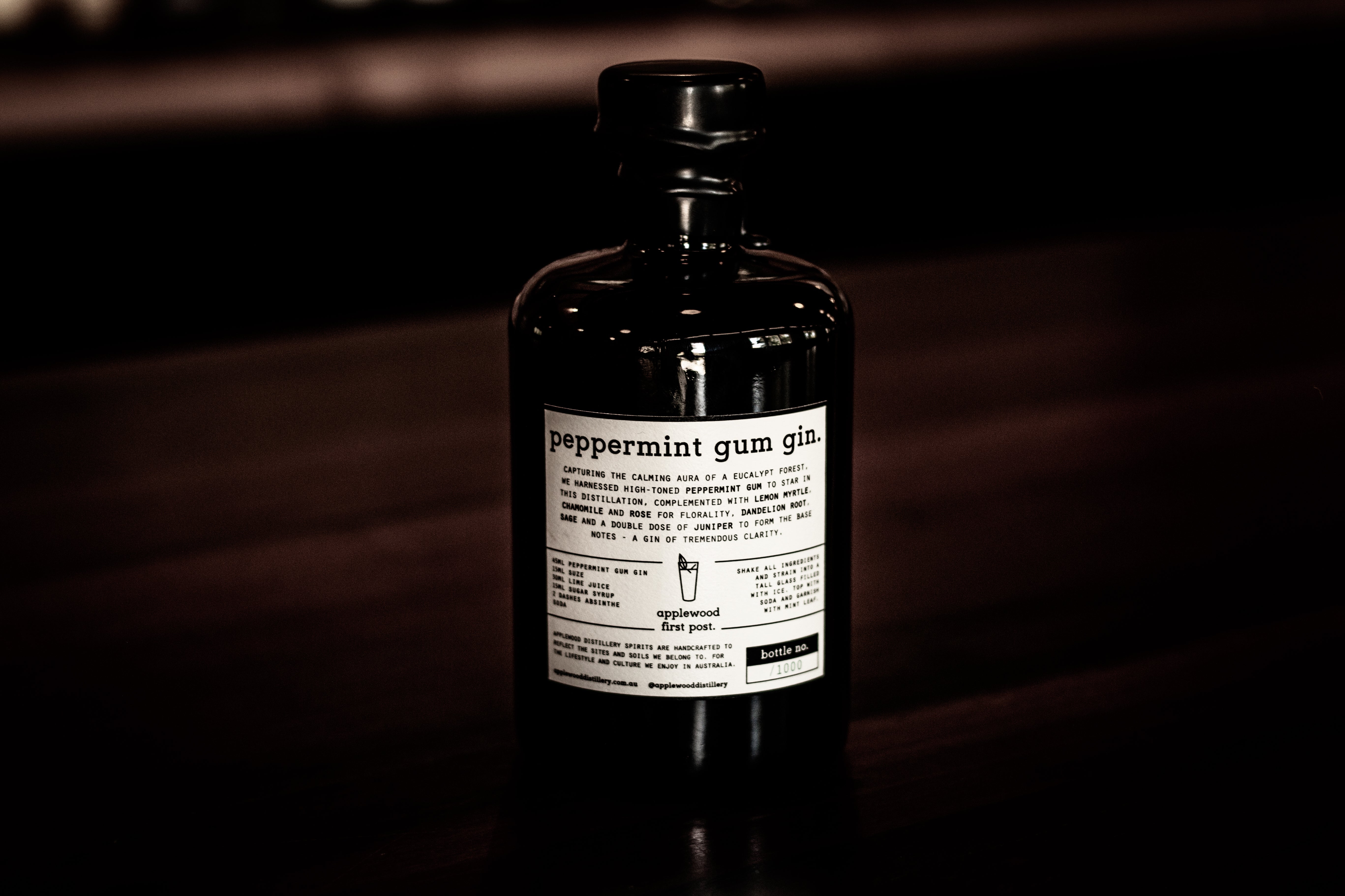 peppermint gum gin - Applewood Distillery