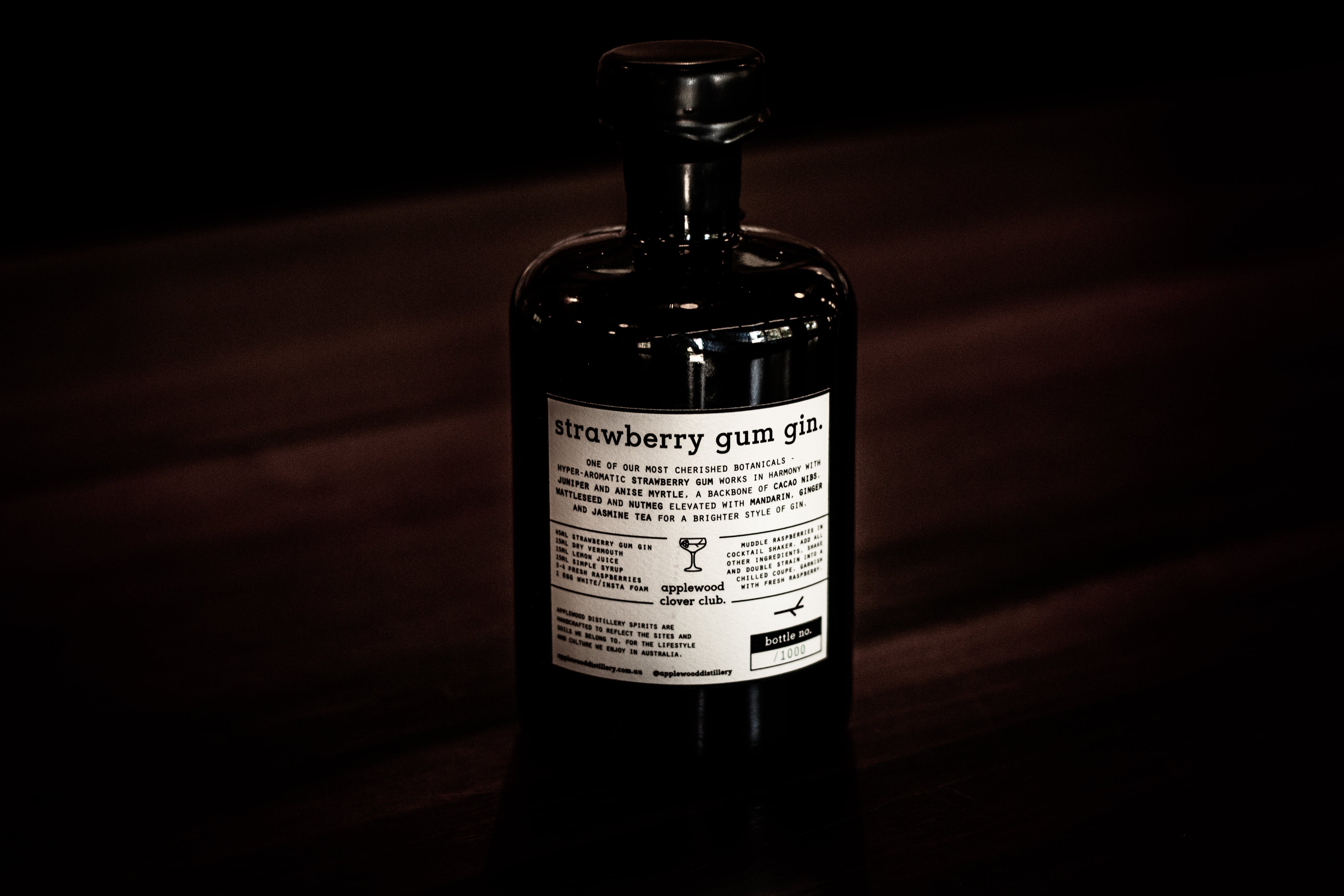 strawberry gum gin - Applewood Distillery