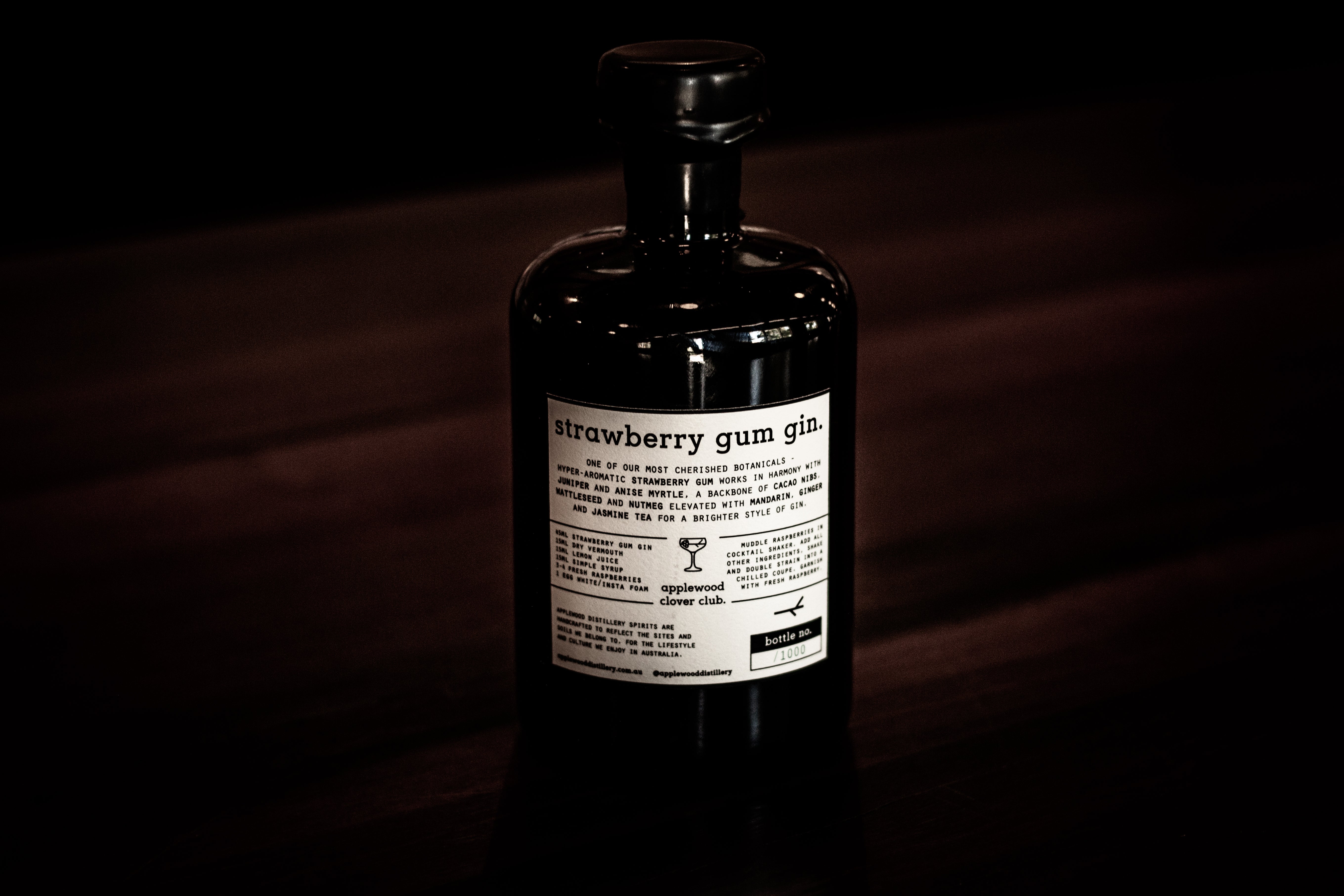 strawberry gum gin - Applewood Distillery