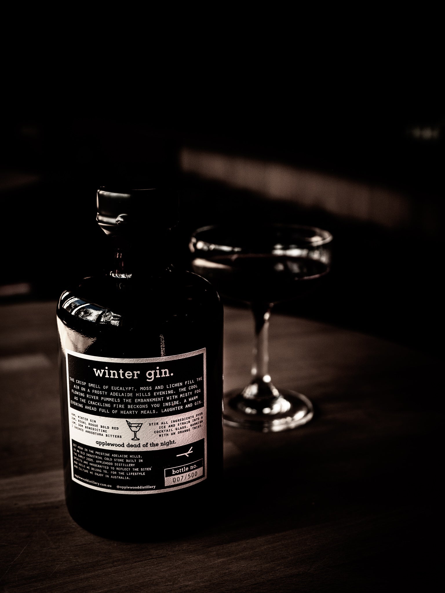 winter gin - Applewood Distillery